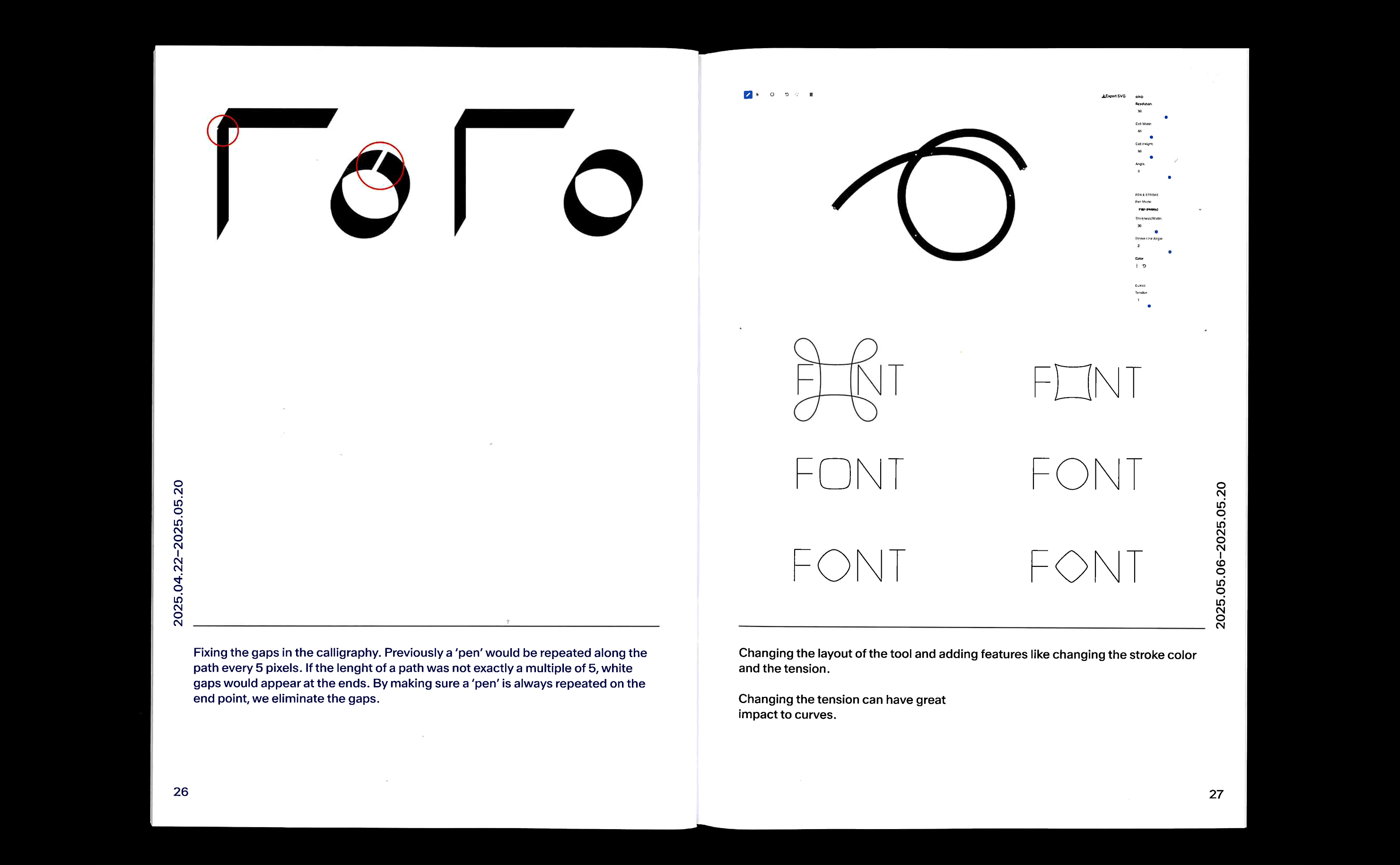 Processfolio spread